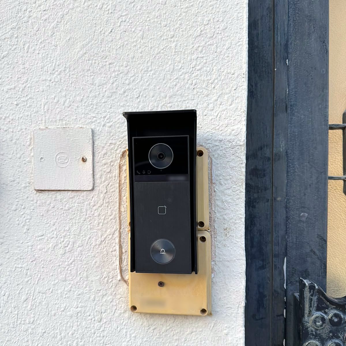 Video door intercom installed by Mizan at a villa gate